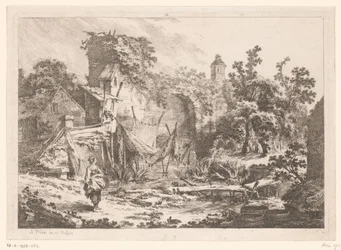 Woman in Front of a Fisherman