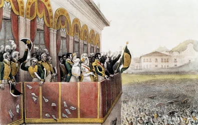 Acclamation of Pedro I, Emperor of Brazil, in Rio de Janeiro, April 7