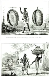 Head baskets and a poultry seller, from 