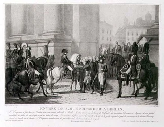 The Entrance of Napoleon into Berlin in October 1806, engraved by Louis Jean Allais