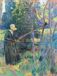Madame Guillaumin fishing
