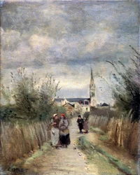 Bell tower in Argenteuil Road to the Church