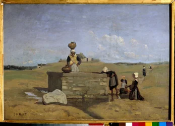 Bretons at the Fountain, Village of Batz