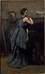 Lady in blue