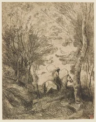The Large Rider in the Woods