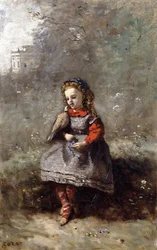 Mlle. Leotine Desavary Holding a Dove