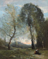Peasant Woman Collecting Wood, Italy