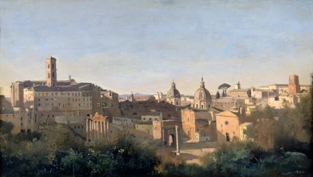 The Forum Seen from the Farnese Gardens, Rome, 1826