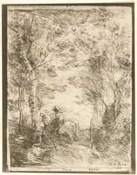 The Rider in the Woods, small plate