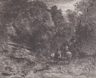 Two Travelers in a Forest
