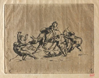 Bacchanal with Children and Donkey