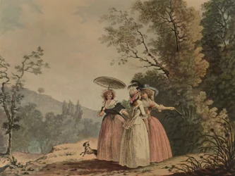 The Parisian Graces at the Bois de Vincennes, 1790, 1913