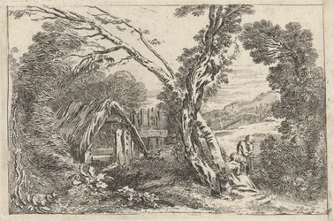 Man and Woman Digging, Plate from 