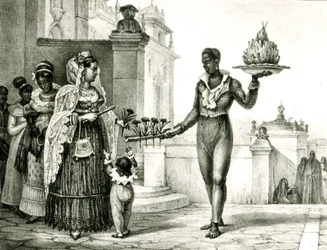 Flower Seller Outside a Church Door, from 