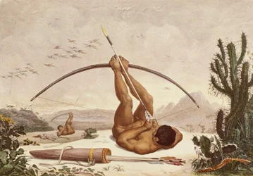 Native Archers, Illustration from the Travels in the Interior of Brazil