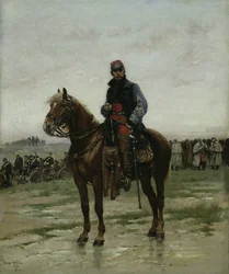 A Mounted Officer, 1877