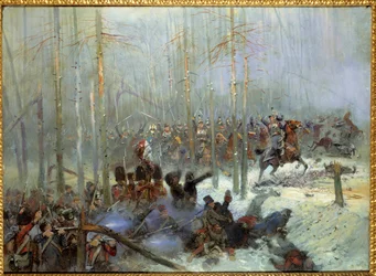Campaign of Russia in 1812: Charge of the 7th battleship of Colonel Dubois at the Berezina