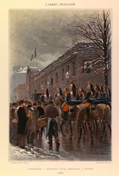Types and Uniforms of the French Army by Captain Jules Richard, Illustrated by Edouard Detaille: Cuirassiers: Reception of an Embassy at the Elysee in 1886