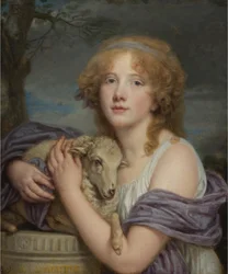 Girl with a Lamb