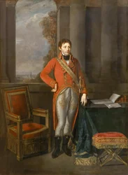 Napoleon Bonaparte as First Consul before a View of Antwerp