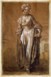 Young girl standing