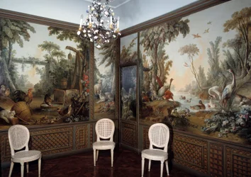 View of the Demarteau Living Room Decorated by Jean Baptiste Huet