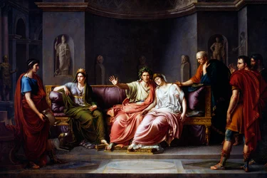 Virgil reading sixth canto of Aeneid
