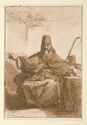 A Russian Priest and Head of a Man
