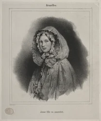 Brussels: Young Girl in a Cape