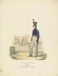Artillery Officer, 1820-1825 (series title: Military Costumes of the Kingdom of the Netherlands)