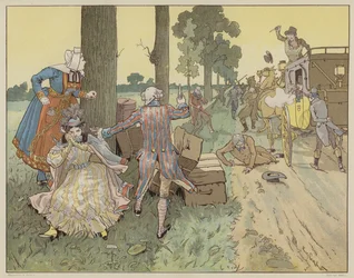 Illustration for La Dame de Gai-Fredon by Quatrelles