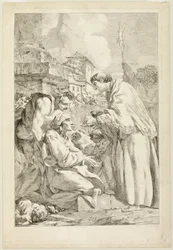 Saint Charles Borromeo Blessing the Plague-Stricken