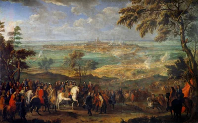 War of the League of Augsburg (1689-1697): Capture of the city of Mons by Louis XIV (1638-1715) on 9/04/1691