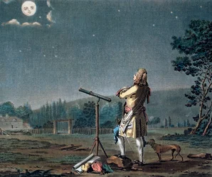 Bernard le Bovier de Fontenelle Contemplating the Plurality of Worlds, 1791