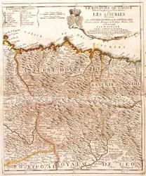 Map of Asturias (Spain)