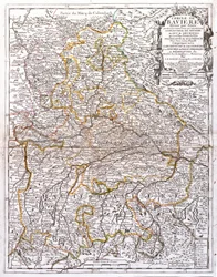 Map of Bavaria (Germany)