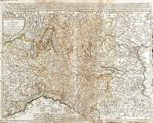 Map of Lombardy (Italy)