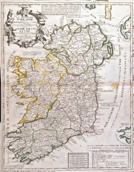 Map of the Kingdom of Ireland, Dedicated to Marie d