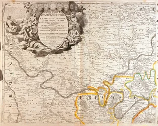 Map of the northwest of Ile de France