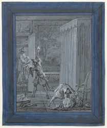 The Husband, the Wife and the Thief (Illustrations for Fables by Jean de La Fontaine)