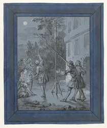 An Animal in the Moon (series title: Illustrations for Fables by Jean de La Fontaine)