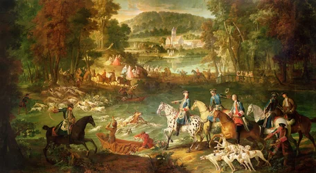 Hunting at the Saint-Jean Pond in the Forest of Compiegne