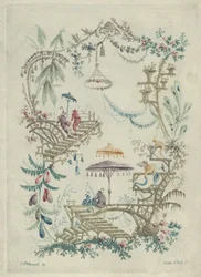 Chinoiserie from Nouvelle Suite de Cahiers Arabesques Chinois