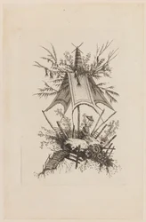 Figure Under Tent, from "Recueil des Tentes Chinoises"