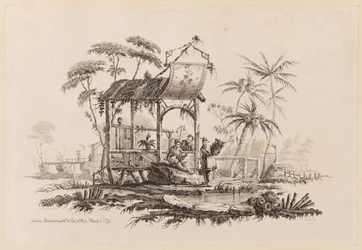 Figures Underneath a Structure