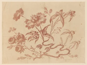 Flower Boughs, from "Recueil de Differentes Fleurs de Fantaisie Dans le Goût Chinois"
