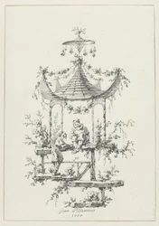 Ornamental Composition in Chinoiserie Style