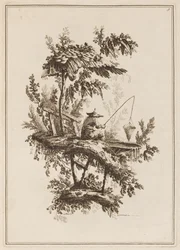 Plate 9, "Suite of Twelve Fishermen and Hunters"