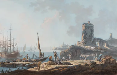 Port Scene in Calm Weather
