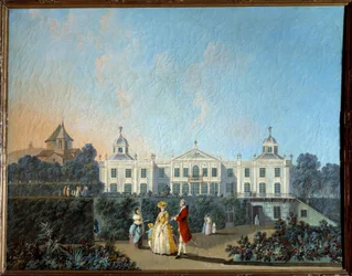 View of the Gardens of Benfica in Lisbon